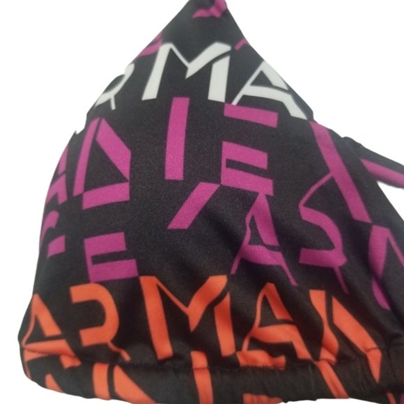 A/X Armani Exchange A|X Print String Bikini Triangle Swimsuit Size XS - Picture 3 of 6